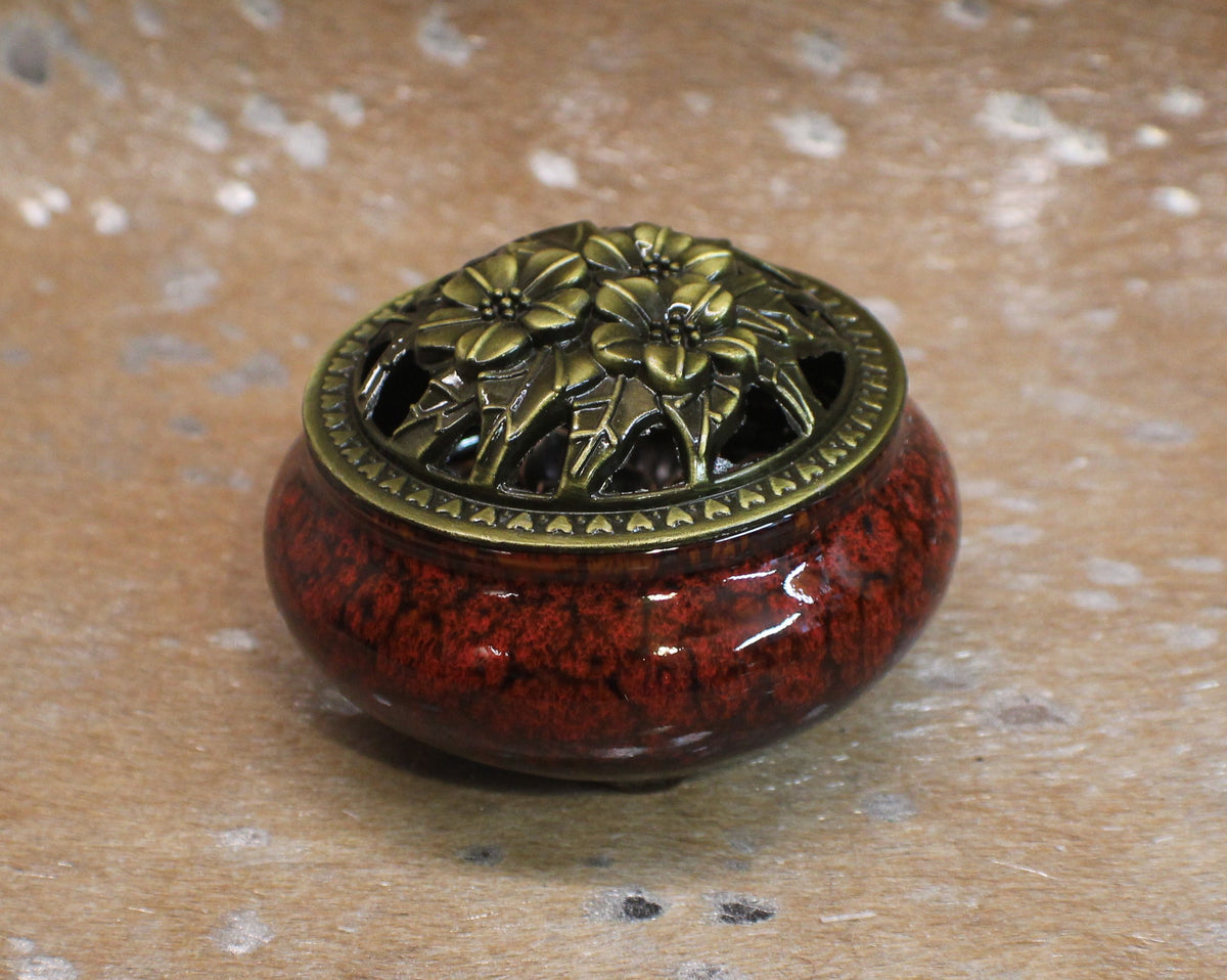 Incense Bowl Red