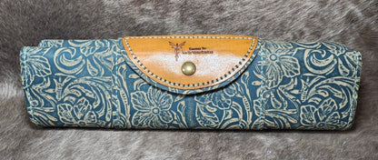 Large Leather Rollup Shopping Bag