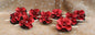 Leather Rose Hair Clips