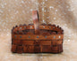 Leather Weave Basket