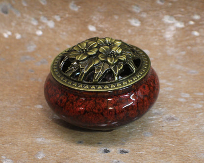 Incense Bowl Red